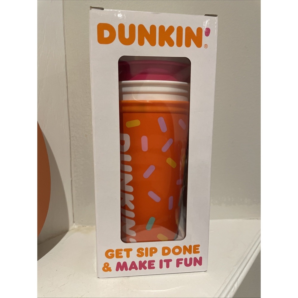 Dunkin Reusable Cups ( Three Set Per Box)  GET SIP DONE & MAKE IT FUN
